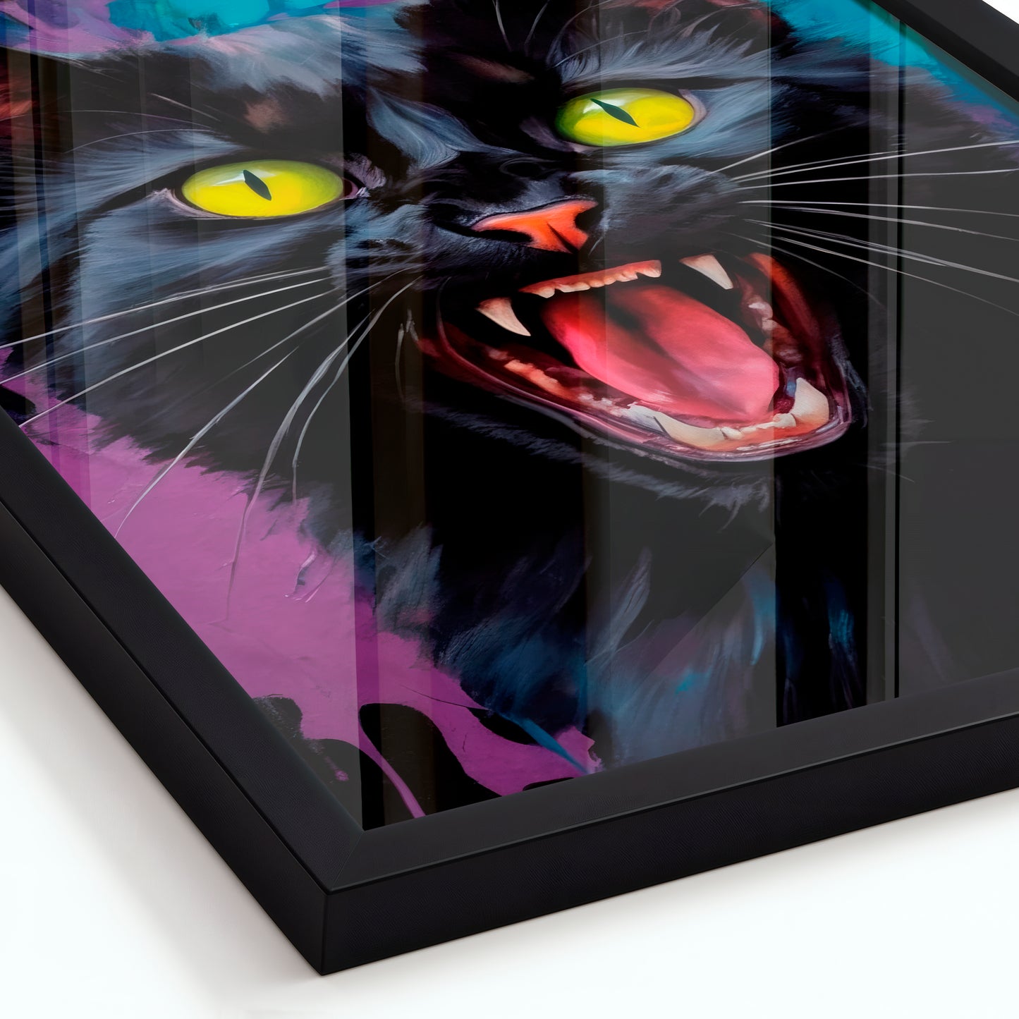 Dark Whiskers - Framed Matte