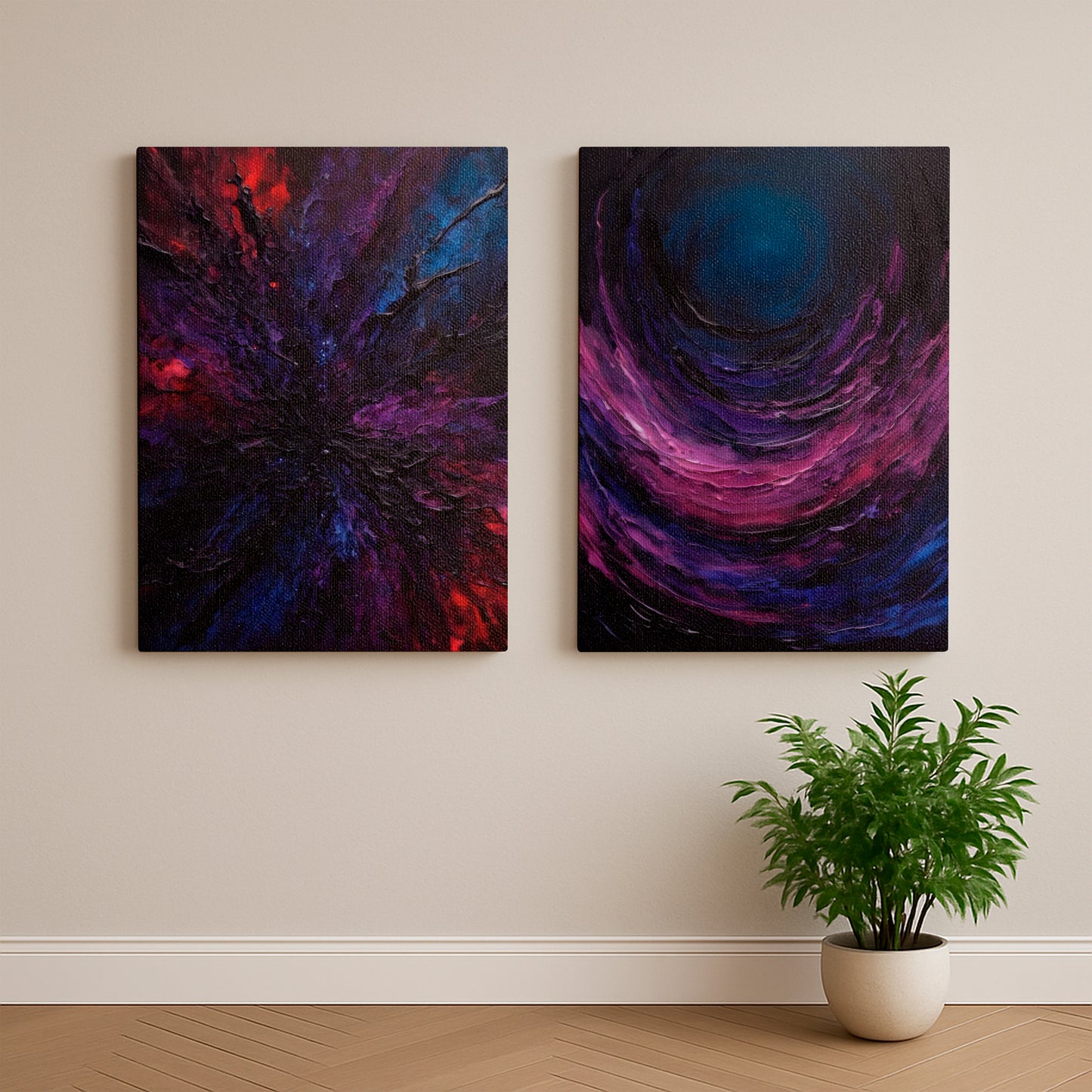Cosmic Bloom - Canvas