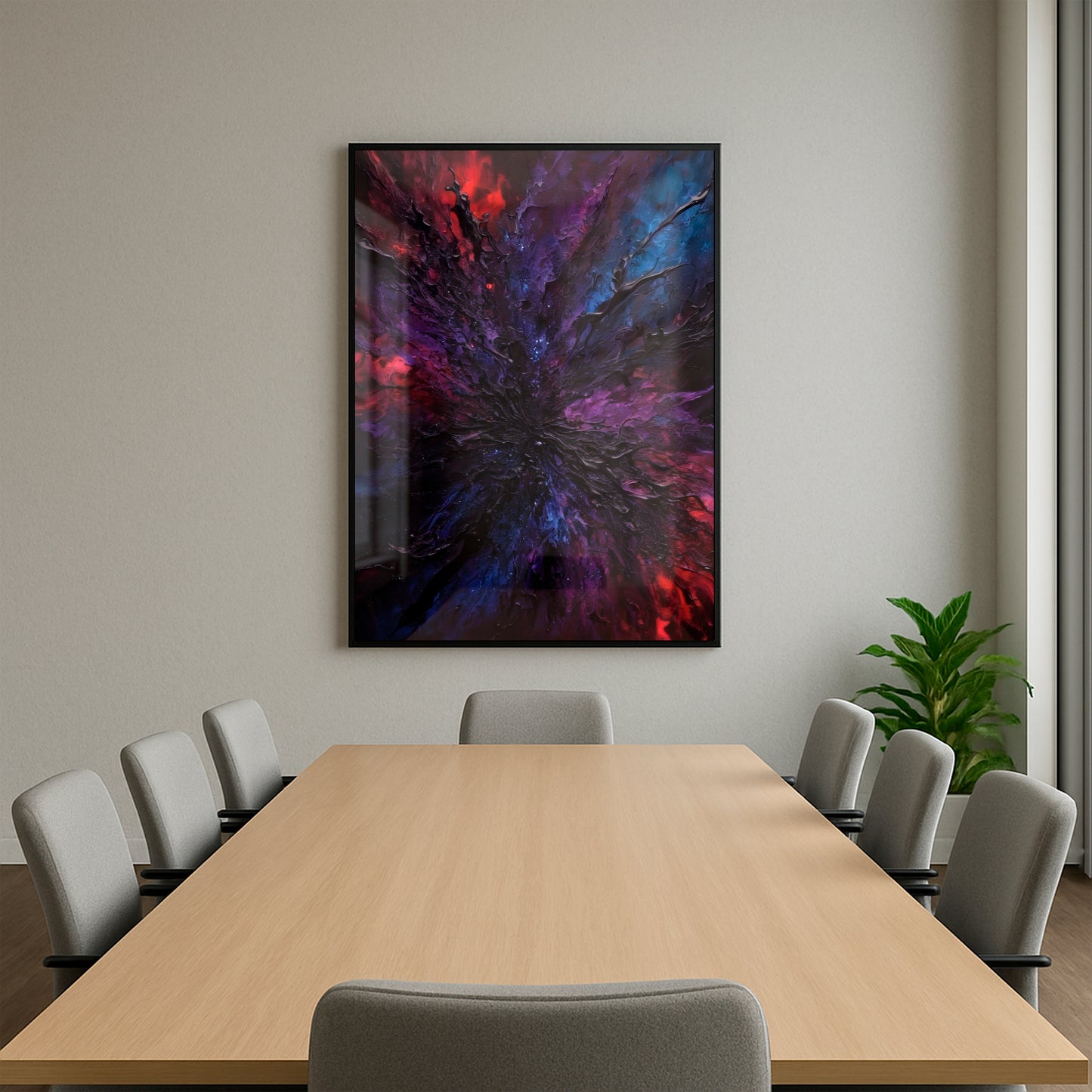 Cosmic Bloom - Framed Matte