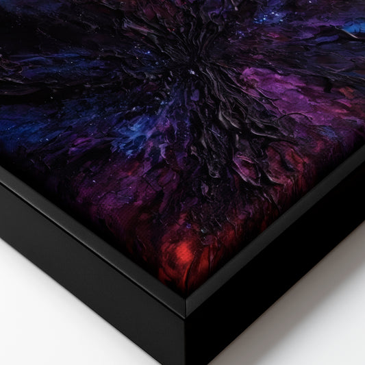Cosmic Bloom - Framed Canvas