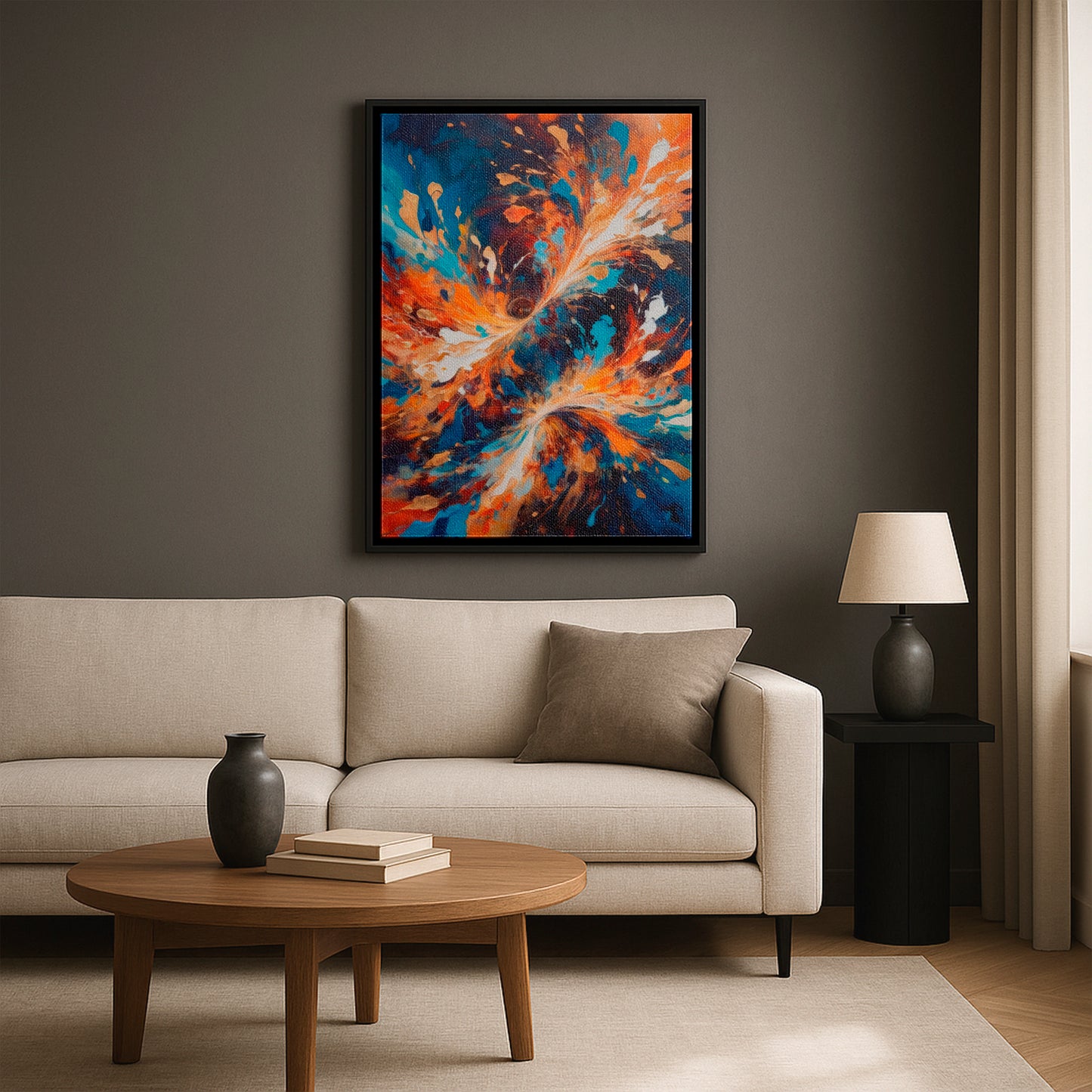 Tide of Ember - Framed Canvas