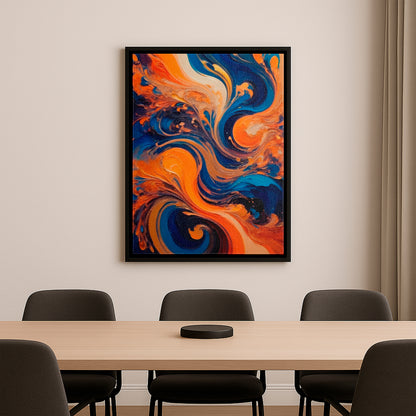 Undulating Horizons - Framed Canvas