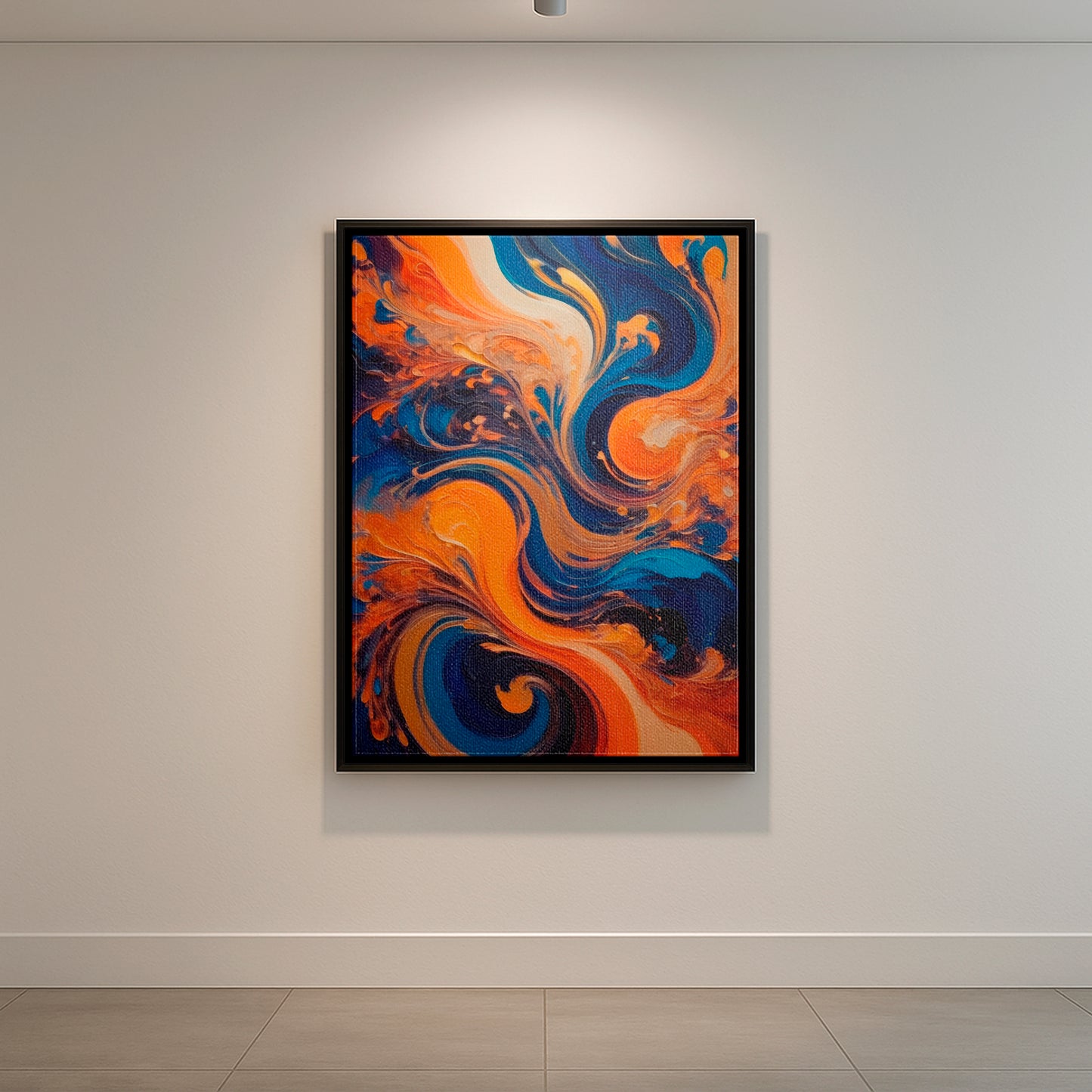 Undulating Horizons - Framed Canvas