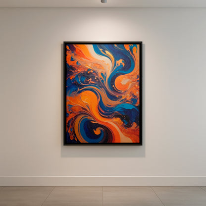 Undulating Horizons - Framed Canvas
