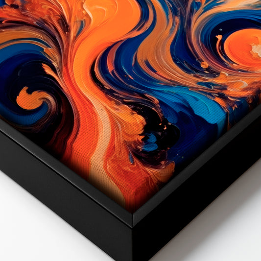 Undulating Horizons - Framed Canvas