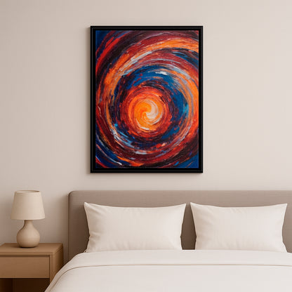 Vortex of Dusk - Framed Canvas