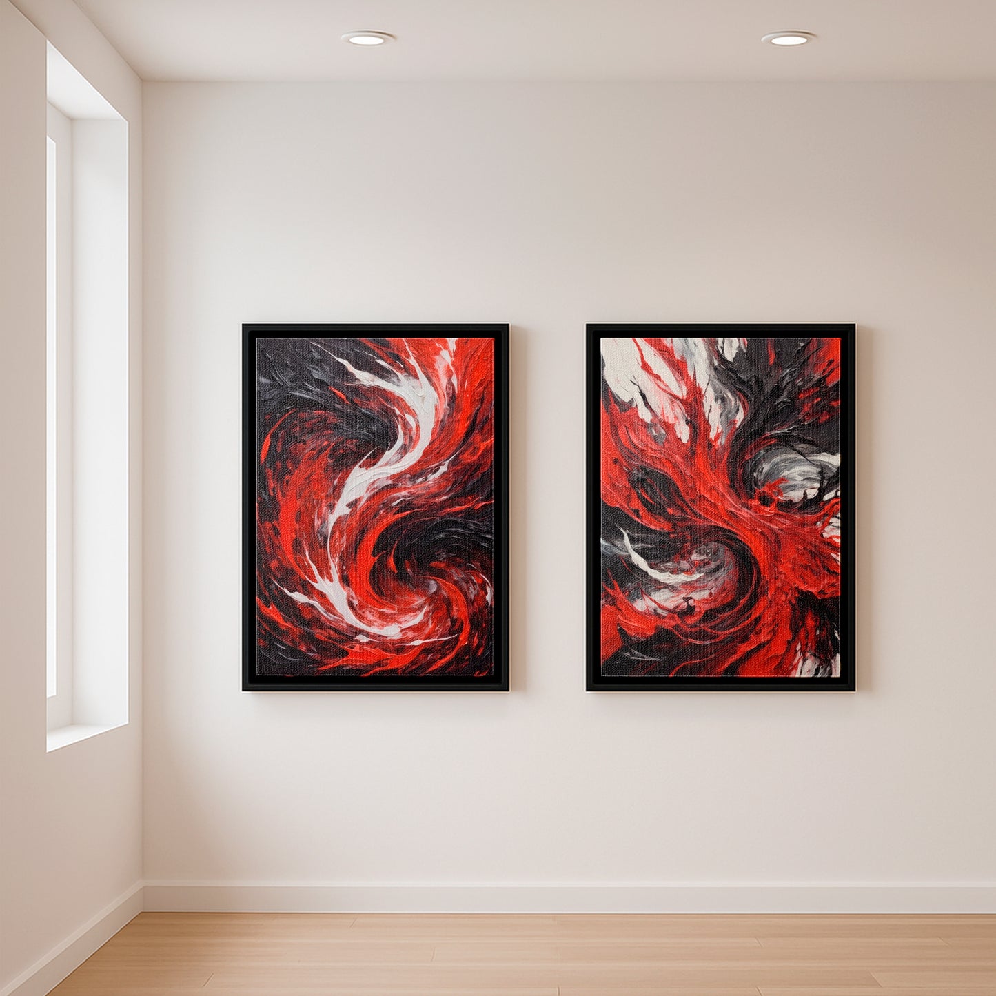 Inferno Unleashed I - Framed Canvas