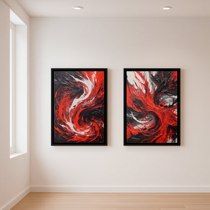 Inferno Unleashed I - Framed Canvas