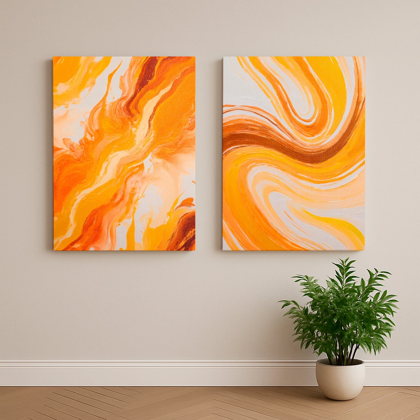 Whispers in Gold I - Canvas