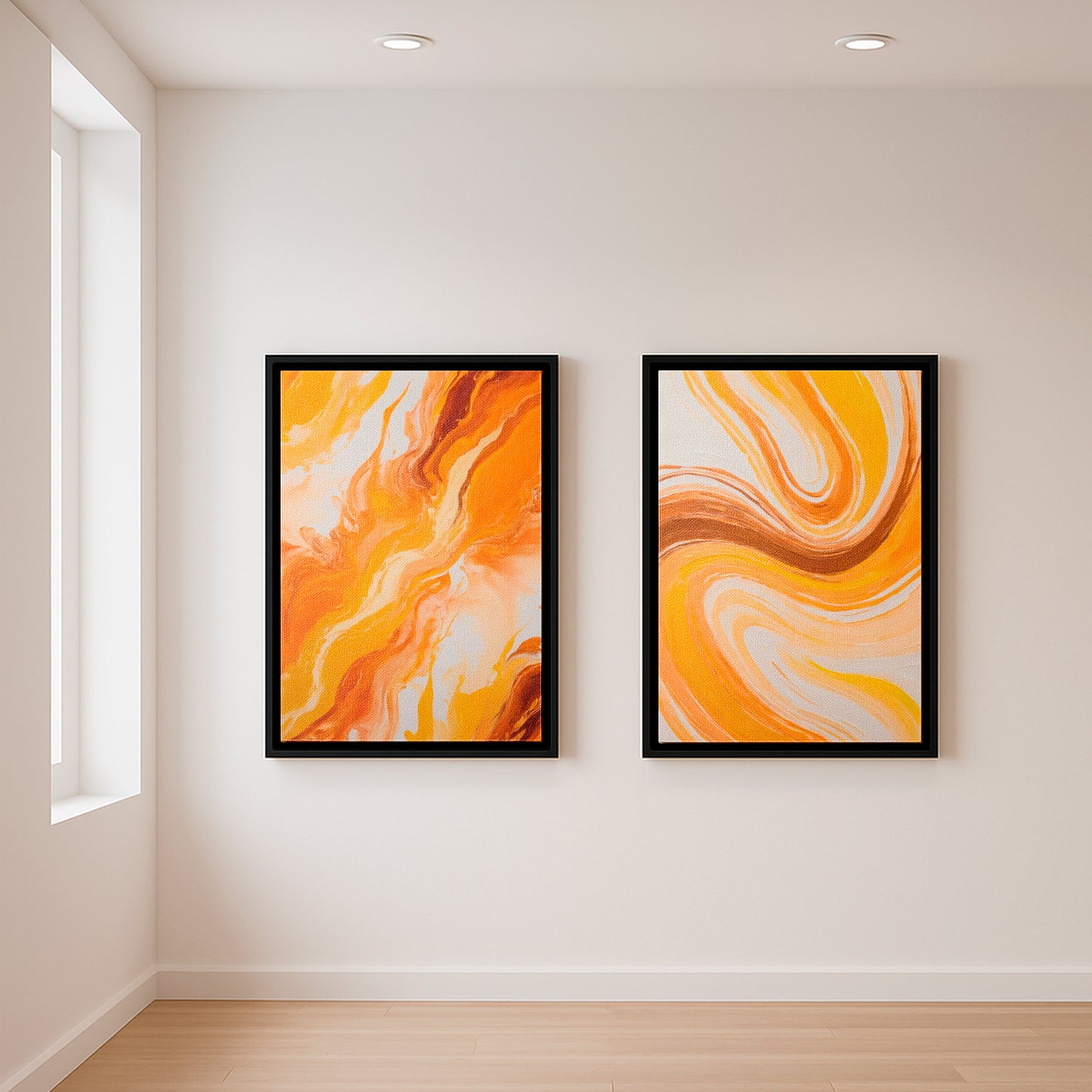 Whispers in Gold I - Framed Canvas