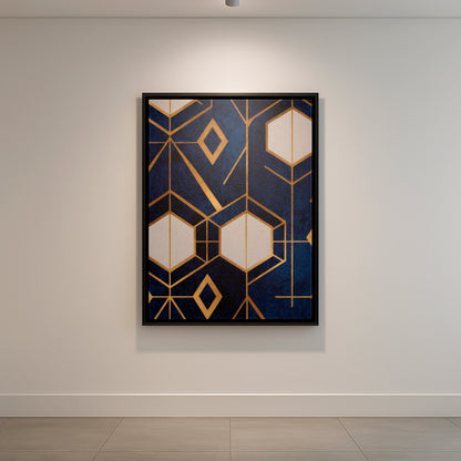 Crystalized Harmony - Framed Canvas