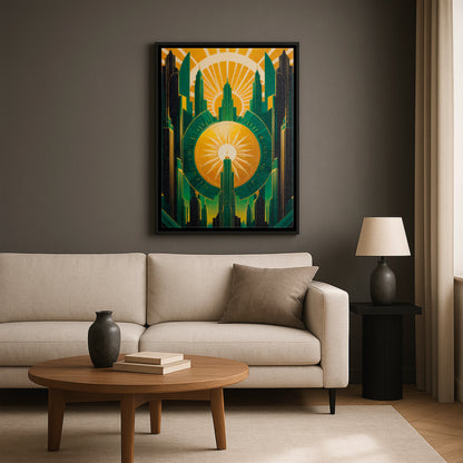 The City of Glory - Framed Canvas