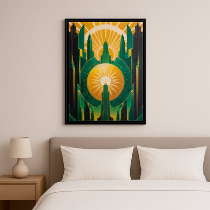 The City of Glory - Framed Canvas