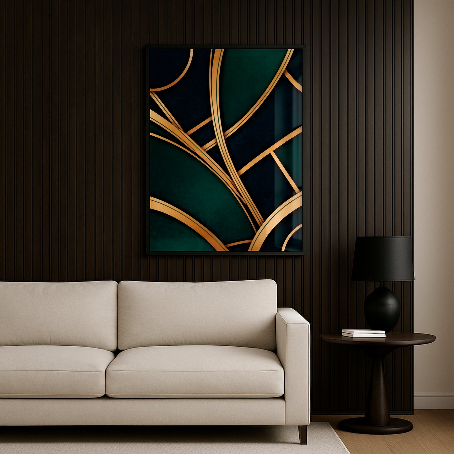 Gilded Flow - Framed Matte