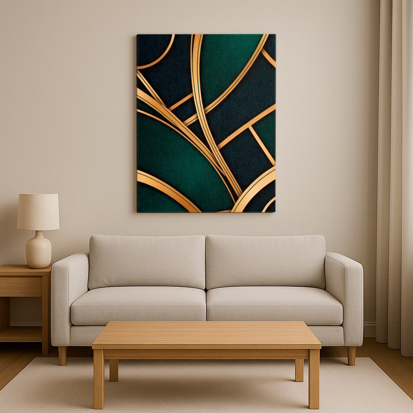 Gilded Flow - Canvas