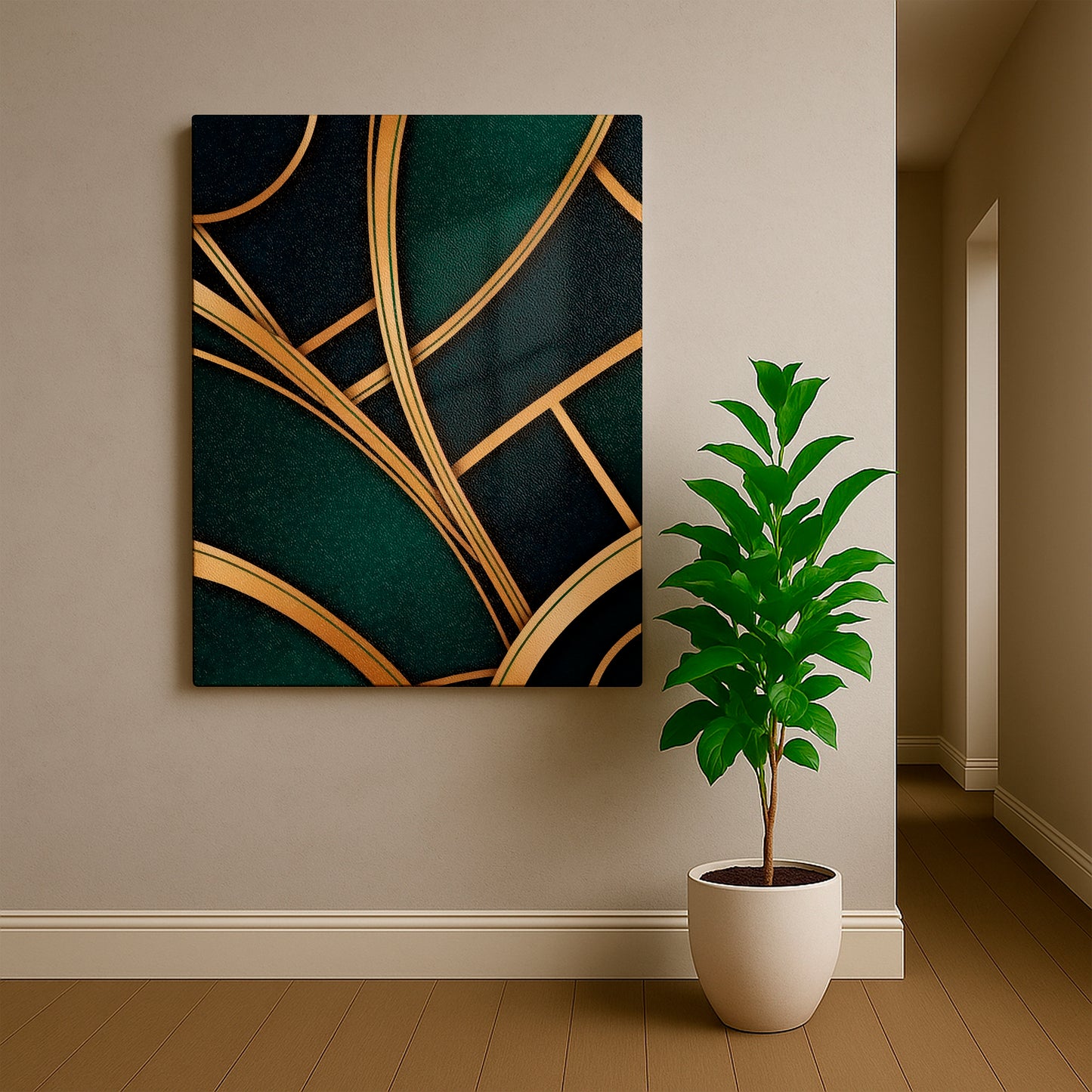 Gilded Flow - Canvas