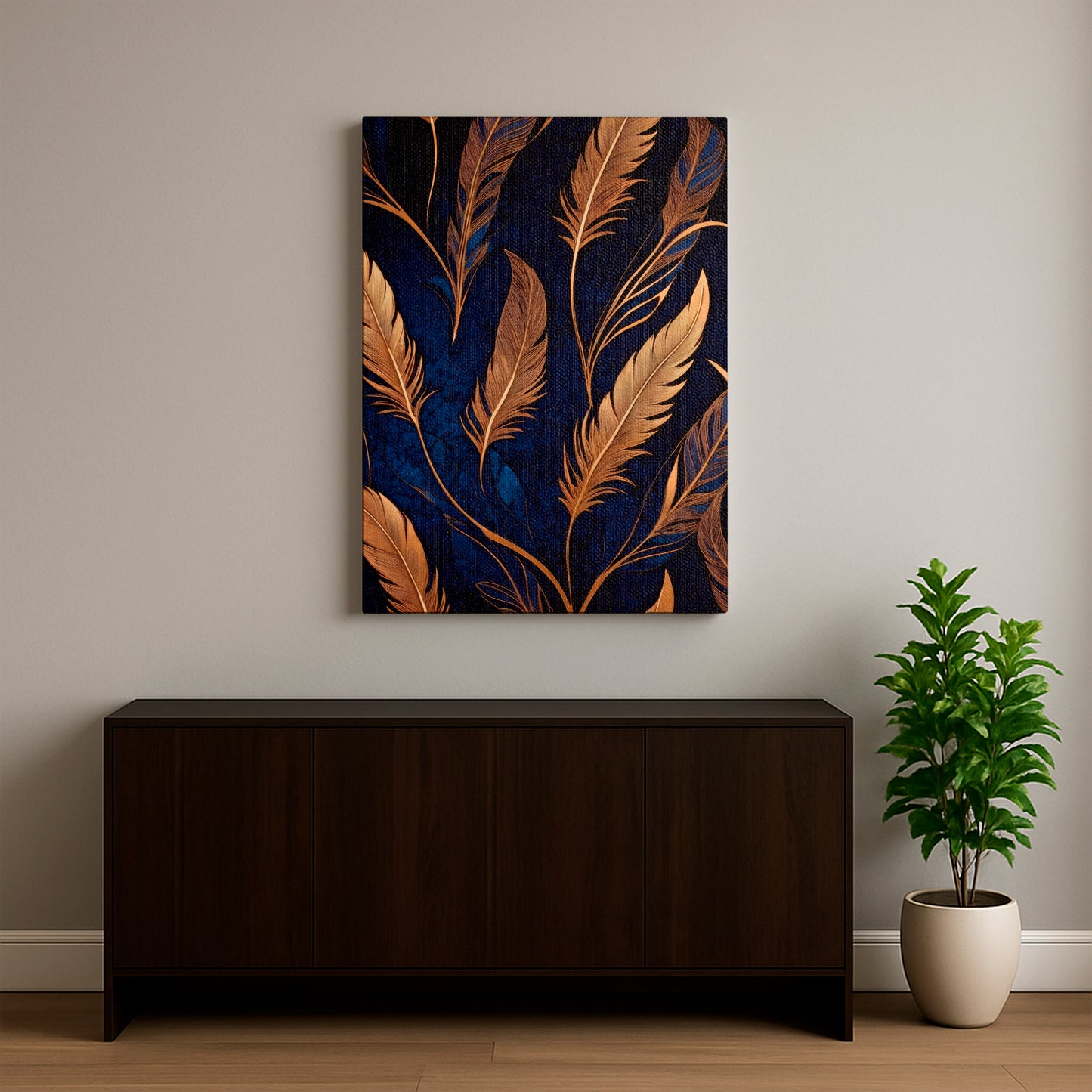 Feathers of Opulence - Canvas