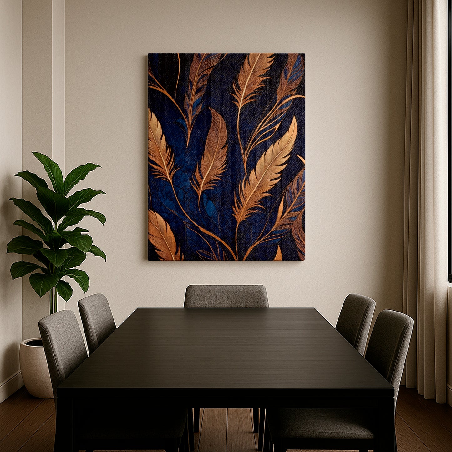 Feathers of Opulence - Canvas