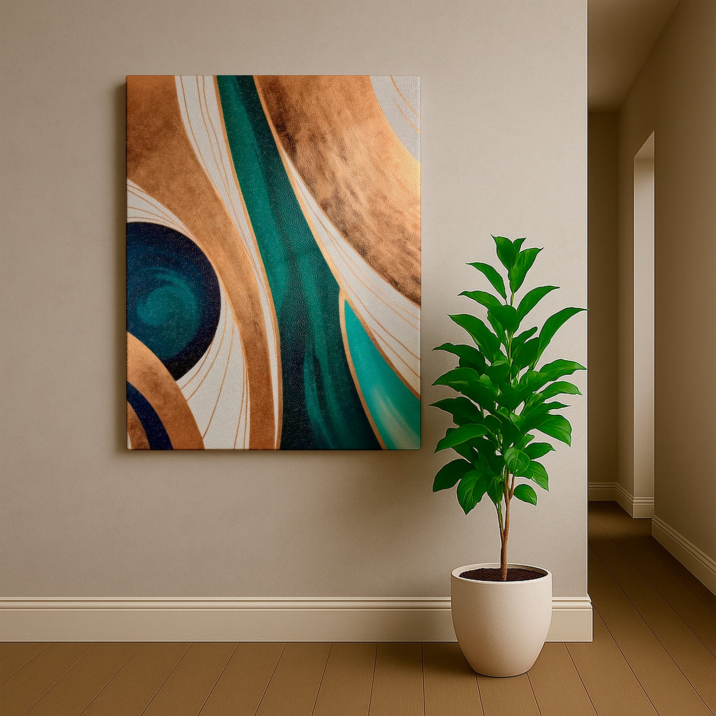 Emerald Reverie - Canvas