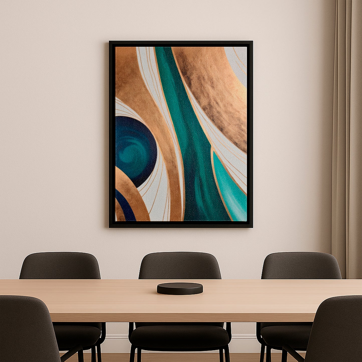 Emerald Reverie - Framed Canvas