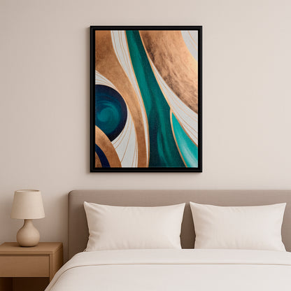 Emerald Reverie - Framed Canvas