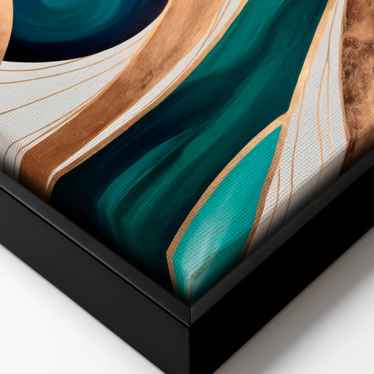 Emerald Reverie - Framed Canvas
