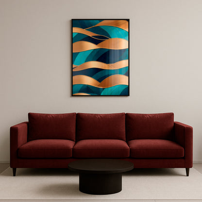 The Gilded Sea - Framed Matte