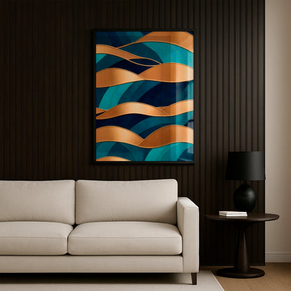 The Gilded Sea - Framed Matte