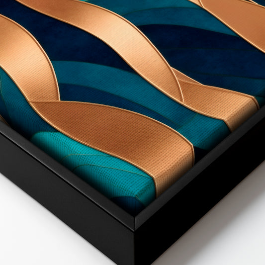 The Gilded Sea - Framed Canvas