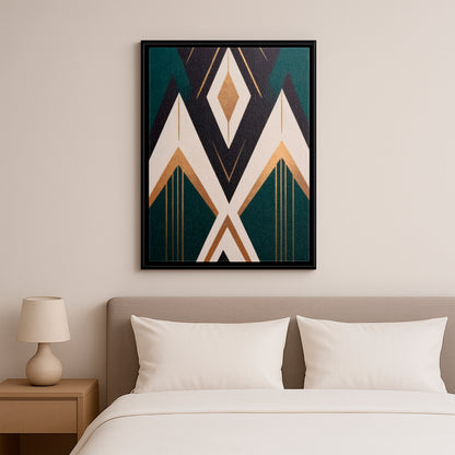 Dual Peaks - Framed Canvas
