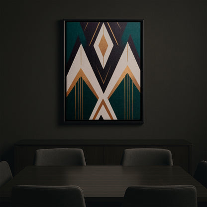 Dual Peaks - Framed Canvas
