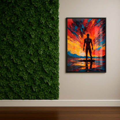 Beneath the Flames - Framed Matte