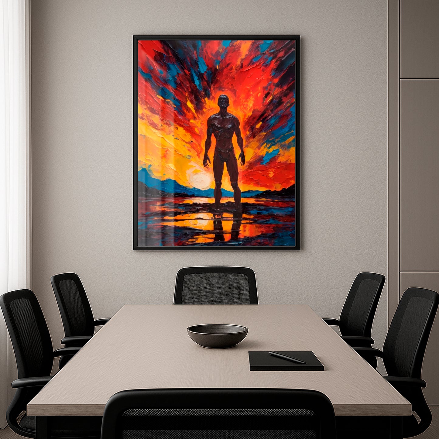 Beneath the Flames - Framed Matte