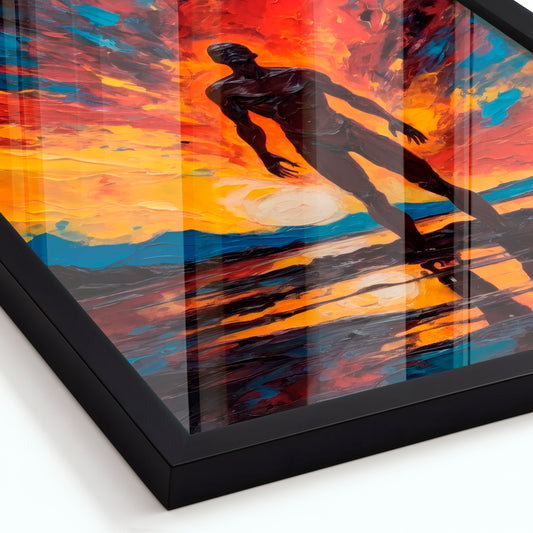 Beneath the Flames - Framed Matte