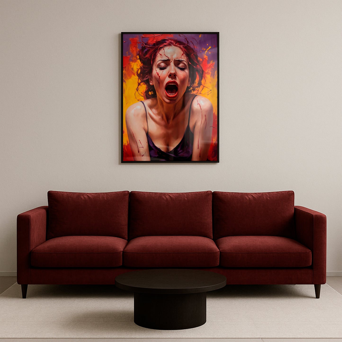 Emberborn Scream - Framed Matte