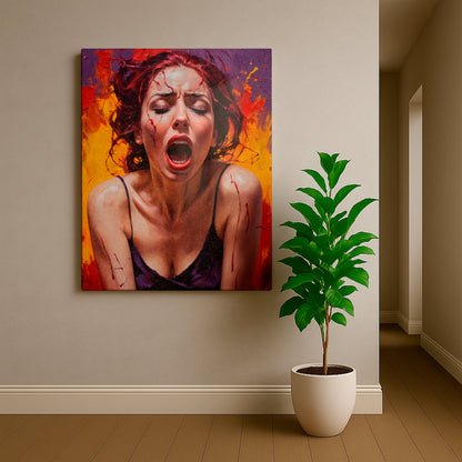 Emberborn Scream - Canvas