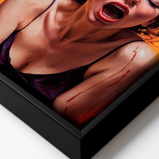 Emberborn Scream - Framed Canvas