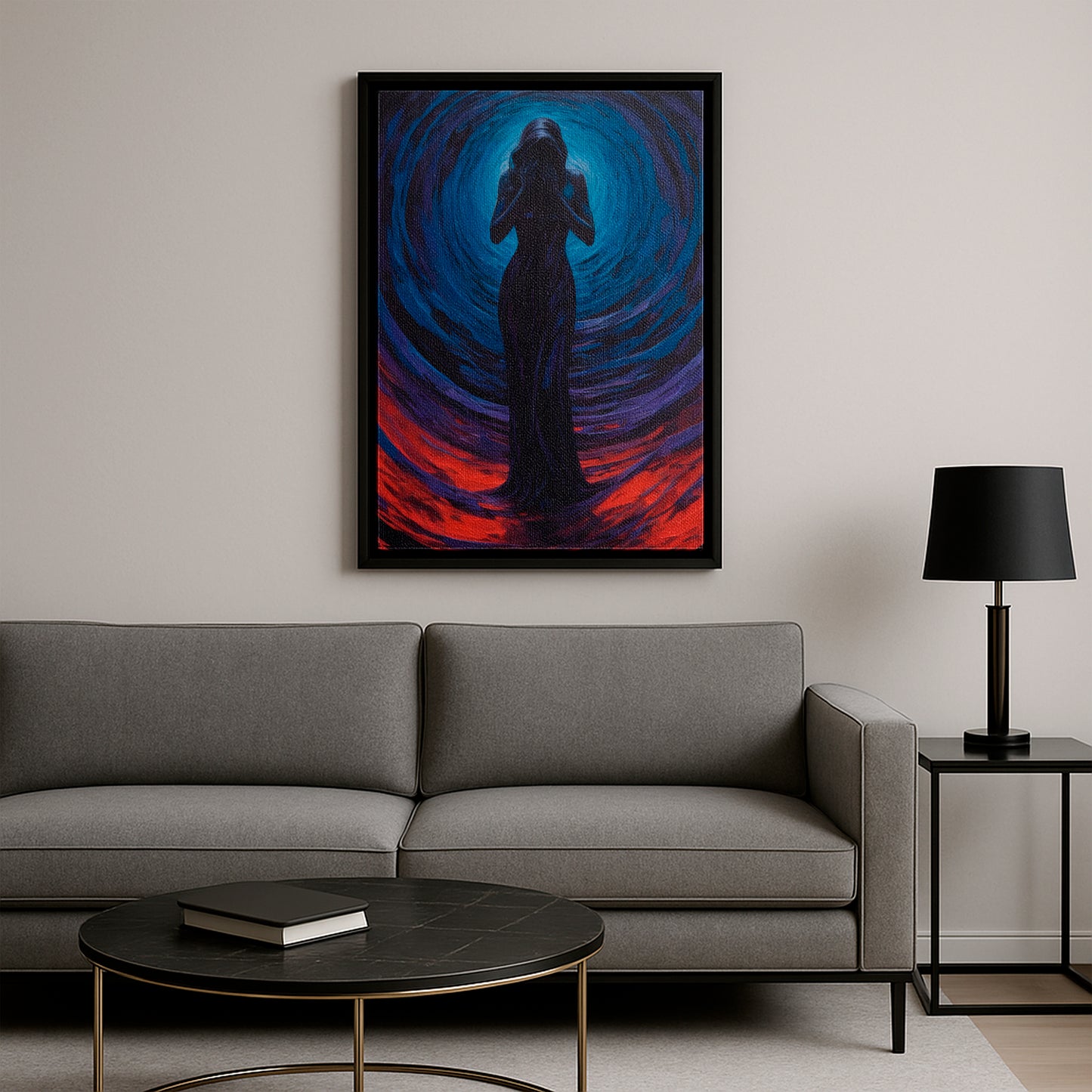 Midnight Tears - Framed Canvas