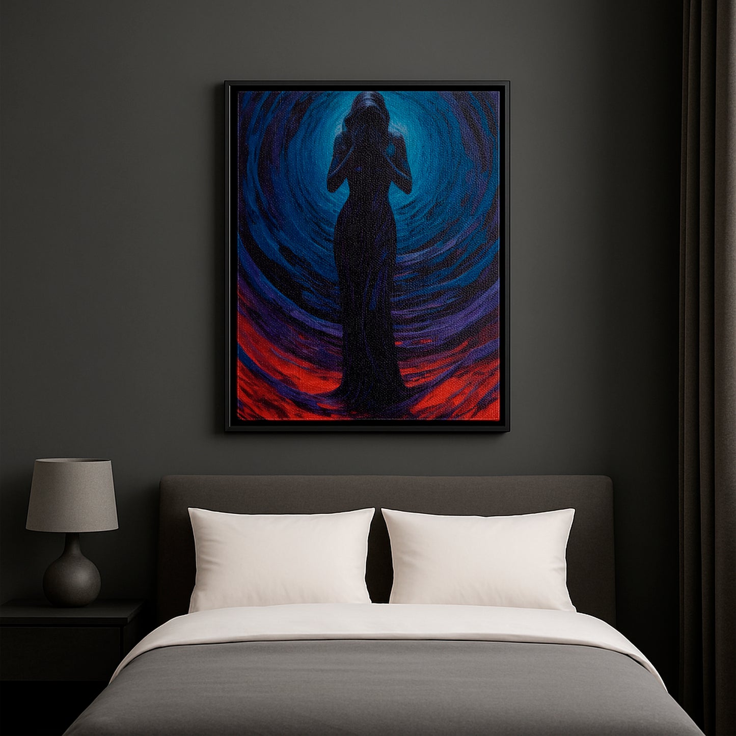 Midnight Tears - Framed Canvas
