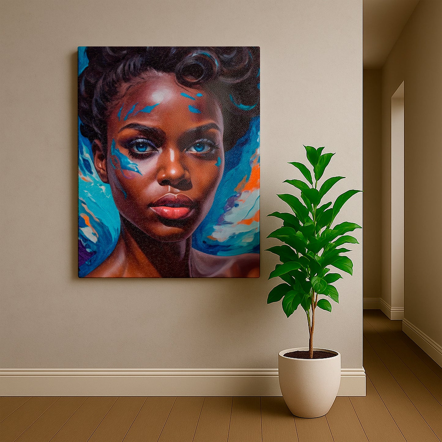 Sapphire Allure - Canvas