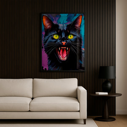 Dark Whiskers - Framed Matte