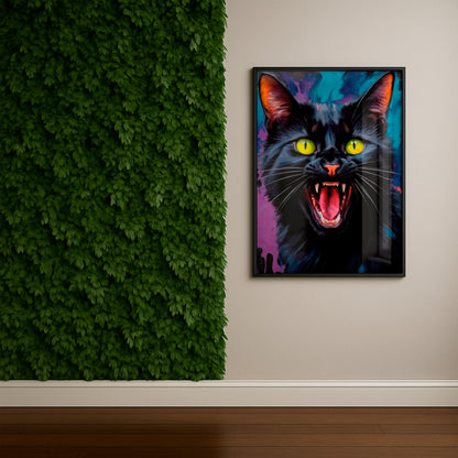 Dark Whiskers - Framed Matte