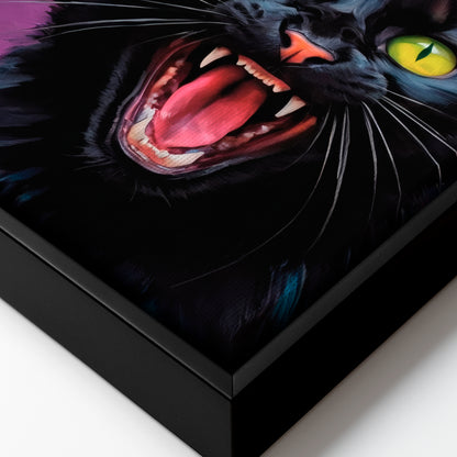 Dark Whiskers - Framed Canvas