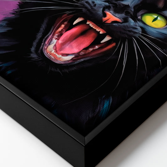 Dark Whiskers - Framed Canvas