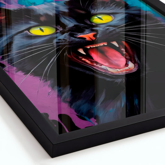 Dark Whiskers - Framed Matte