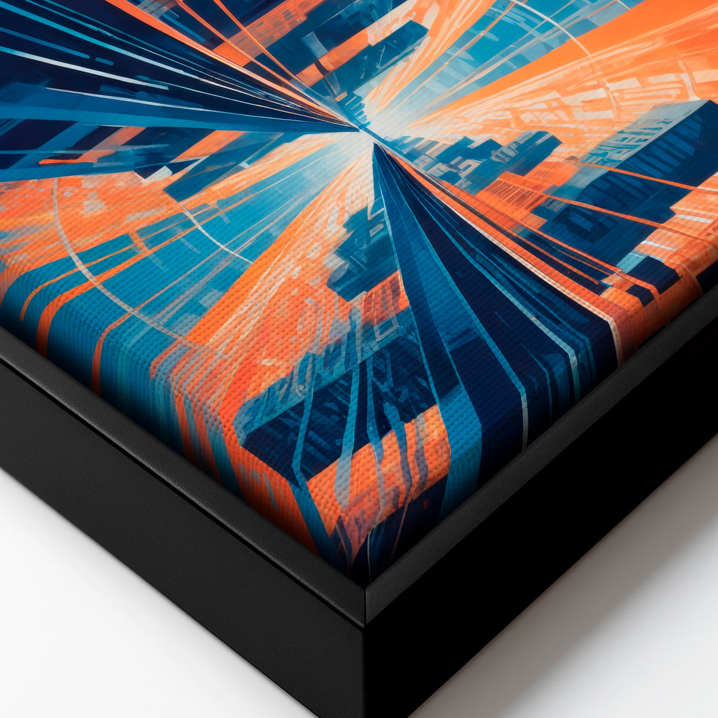 The River of Progress - Framed Canvas