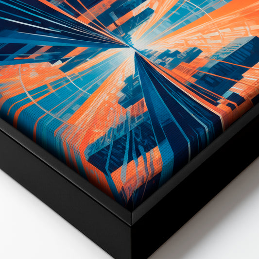 The River of Progress - Framed Canvas