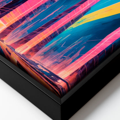 Shattered Futures - Framed Canvas