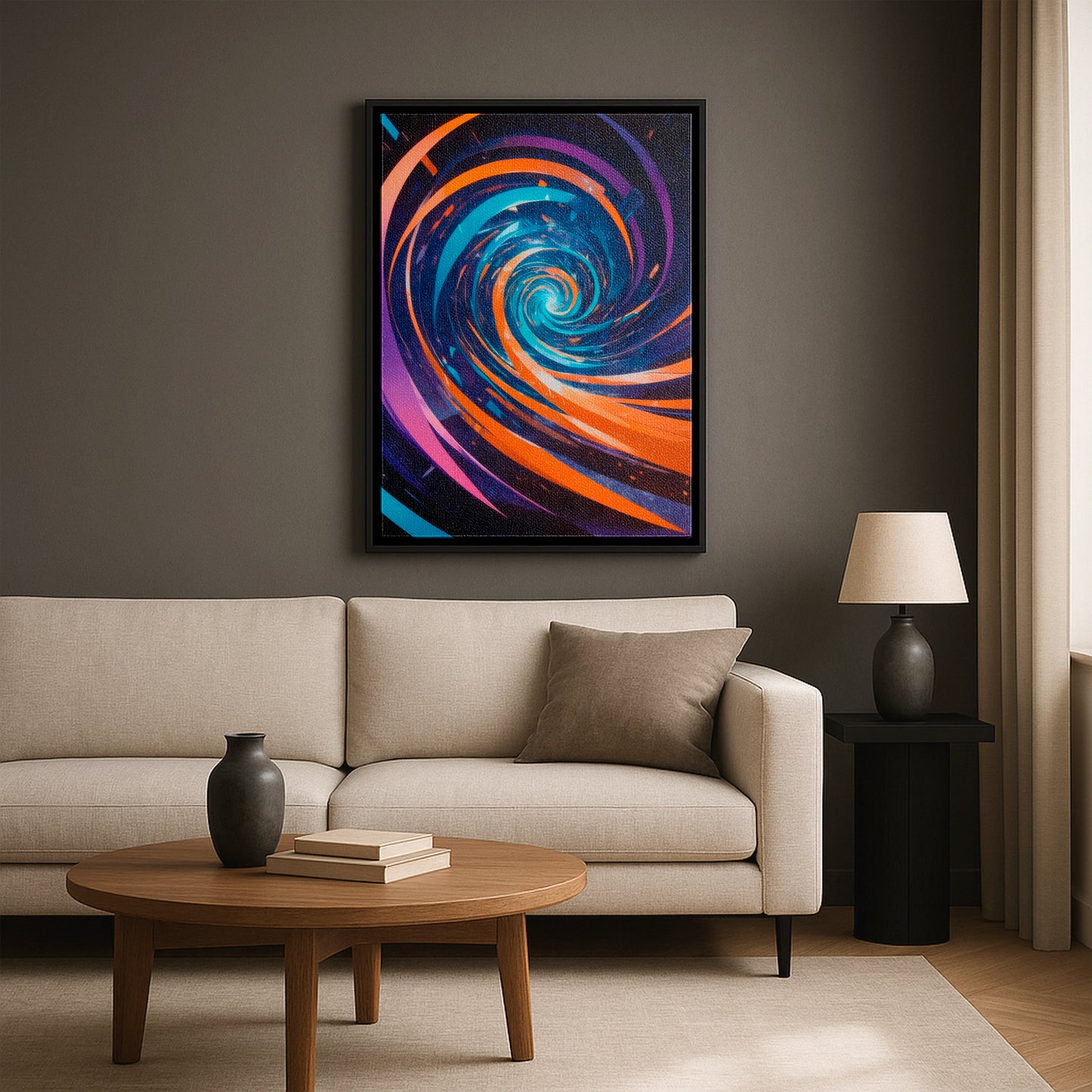 Beyond the Vortex - Framed Canvas