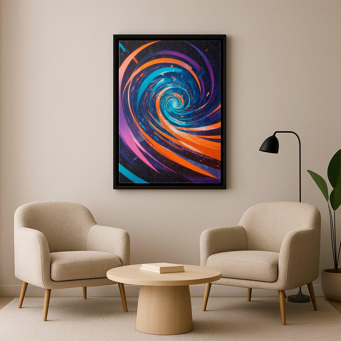 Beyond the Vortex - Framed Canvas